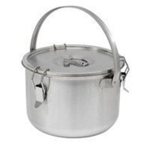 CHRselect Conteneur á Soupe Inox | 10 Litres | Grande Anse | Ø300x225mm