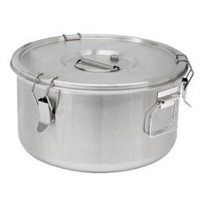 CHRselect Conteneur á Soupe Inox | 10 Litres | Poignées Latérales | Ø300x225mm