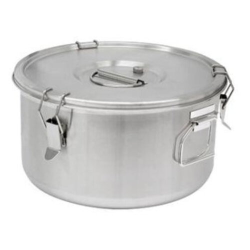CHRselect Conteneur á Soupe Inox | 10 Litres | Poignées Latérales | Ø300x225mm