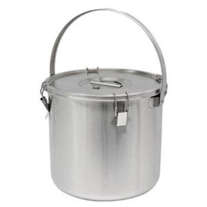 CHRselect Conteneur á Soupe Inox | 25 Litres | Grande Anse | Ø360x350mm