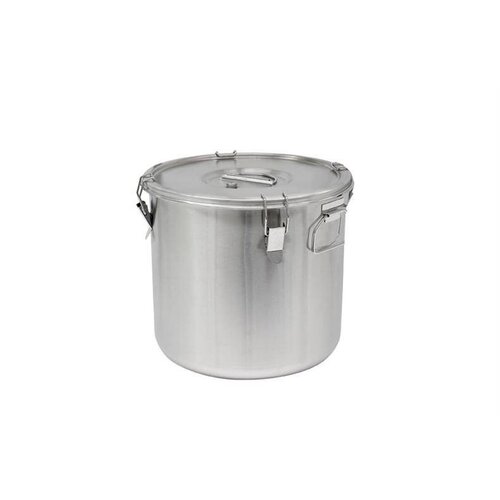 CHRselect Conteneur á Soupe Inox | 25 Litres | Poignées Latérales | Ø360x350mm