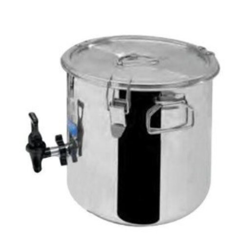 CHRselect Conteneur á Soupe Inox | 9 Litres | Avec Robinet | Ø300x340mm