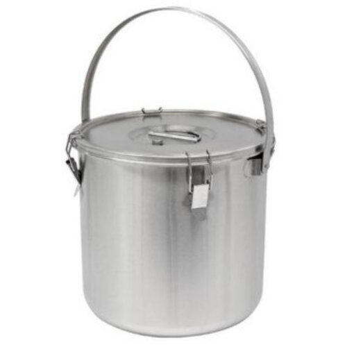 CHRselect Conteneur á Soupe Inox | 30 Litres | Grande Anse | Ø360x400mm