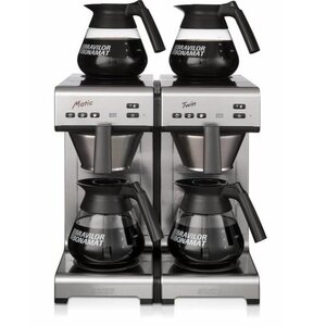 Bravilor Bonamat Cafetière Matic | Double | Café filtre Système à double tour | 404x406x446 mm Bravilor Bonamat Cafetière Matic | Double | Café filtre Système à double tour | 404x406x446 mm