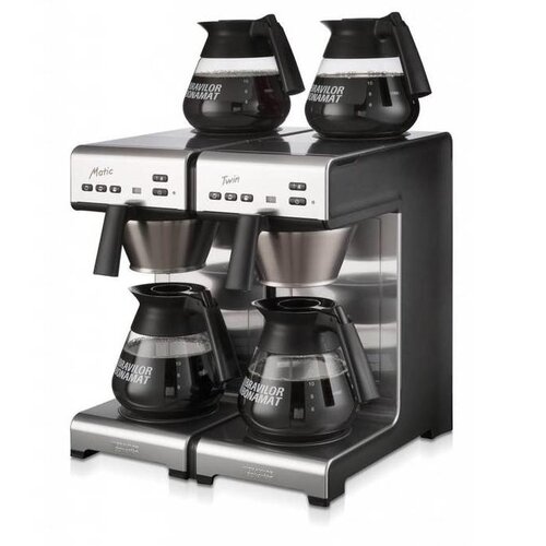 Bravilor Bonamat Cafetière Matic  | Double | Café filtre Système à double tour | 404x406x446 mm
