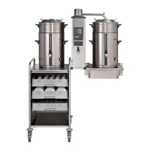 Bravilor Bonamat Cafetière | Filtre rond B10 HW W | 2x 10 litres 3 parties Bravilor Bonamat Cafetière | Filtre rond B10 HW W | 2x 10 litres 3 parties