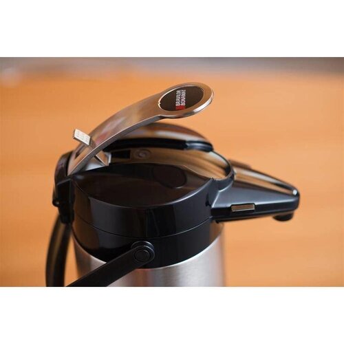 Bravilor Bonamat Bravlilor Airpot Furento | Pot Intérieur en Verre | Boîtier en Inox | 2,2 Litres | Ø164x378(h)mm