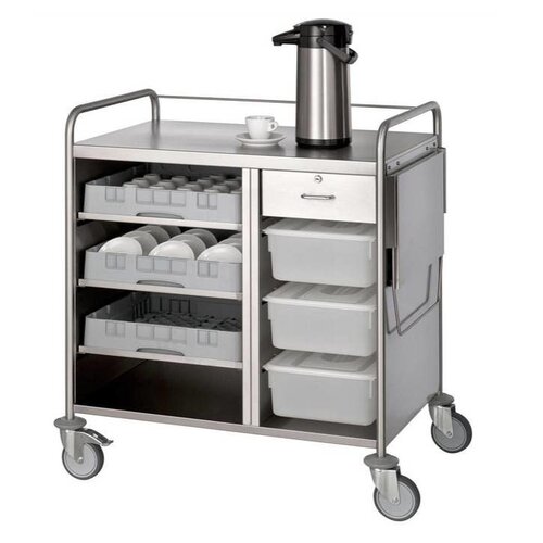 Bravilor Bonamat Chariot à Servir | 4 Roues Pivotantes | Convient aux paniers de 50x50cm 1000x700x985 mm Bravilor Bonamat Chariot à Servir | 4 Roues Pivotantes | Convient aux paniers de 50x50cm 1000x700x985 mm