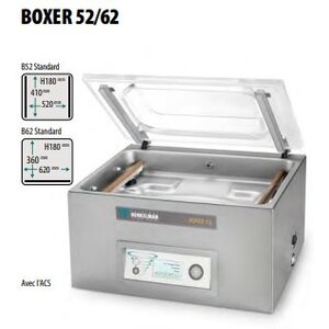 Henkelman BOXER 52/62 | Machine Sous Vide Henkelman |21 m3 /h |  15-35 sec | 530 x 700 x 440 mm