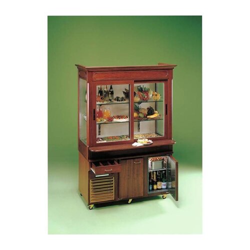 Diamond Meuble Buffet 4 GN 1/1 et Vitrine Réfrigérée | 2 Portes Coulissantes | 230V / 850W | 1520x920 / 1127x2167 (h) mm