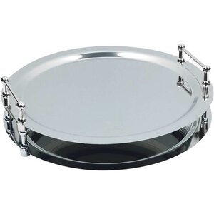 Stalgast Plateau de Service avec Poignées | Chromées | Ø480x60mm Stalgast Plateau de Service avec Poignées | Chromées | Ø480x60mm