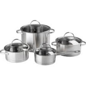 CHRselect Set de 4 Marmites | avec Couvercles