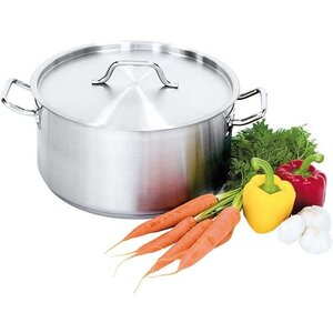 Stalgast Casserole en Satin | avec Couvercle |12.9 litres | Ø320x160mm