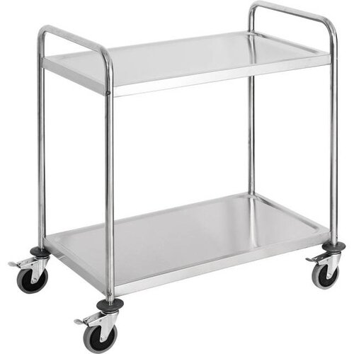Stalgast Chariot de Service Inox | 2 Etagères | 920x540x860mm Stalgast Chariot de Service Inox | 2 Etagères | 920x540x860mm