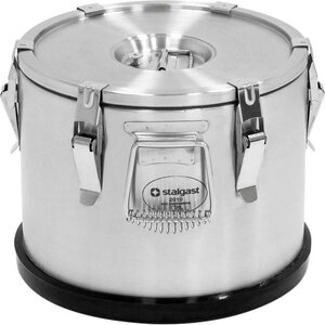 Stalgast Thermos de Transport INOX |15 litres l avec Robinet | Ø295x360mm