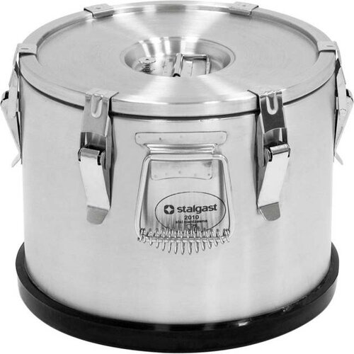 Stalgast Thermos de Transport INOX |15 litres l avec Robinet | Ø295x360mm