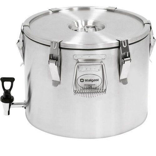 Stalgast Thermos INOX  |15 litres | Basic Line | avec Robinet | Ø360x270mm