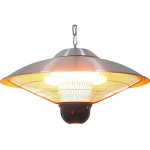 Stalgast Lampe Chauffante Suspendue | Télécommande | Eclairage LED | 3.2Kg | Ø360x270mm