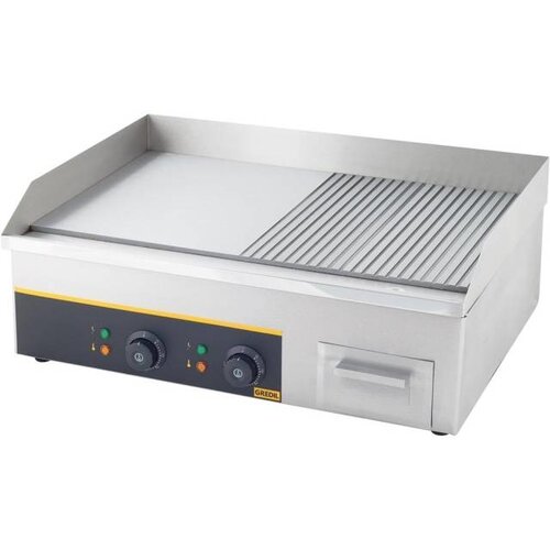 Stalgast Grill Électrique | Lisse/Rainuré | 3,6kW | 440x640x175(h)mm