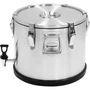 Stalgast Thermos de Transport INOX | 25 Litres | avec Robinet | Ø360x415mm Stalgast Thermos de Transport INOX | 25 Litres | avec Robinet | Ø360x415mm
