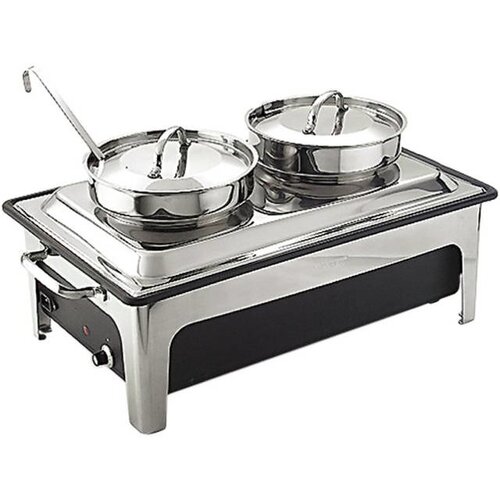 Sunnex Chafing Dish Electrique | 2x4 Litres | 620x480x310(h)mm Sunnex Chafing Dish Electrique | 2x4 Litres | 620x480x310(h)mm
