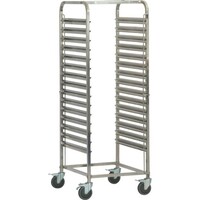 Chariot Echelles INOX | 16 x Plaques 600x400 mm | 620x470x1735(h)mm