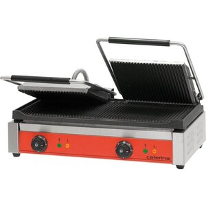 Stalgast Grill Double Rainuré | 3,6kW | 610x390x195(h)mm