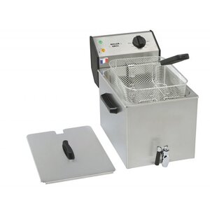 Roller Grill Friteuse avec Robinet | 8 Litres | 265x450x360(h)mm