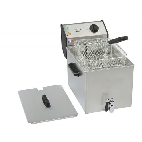 Roller Grill Friteuse avec Robinet | 8 Litres | 265x450x360(h)mm