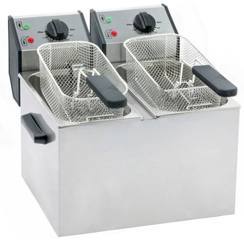 Roller Grill Friteuse Electrique | 2x5 Litres | 2x3,2kW | 425x390x320(h)mm