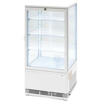 Vitrine Réfrigérée Blanche | 78 Litres | Eclairage LED | 428x386x960(h)mm