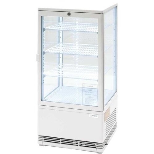 Stalgast Vitrine Réfrigérée Blanche | 78 Litres | Eclairage LED | 428x386x960(h)mm