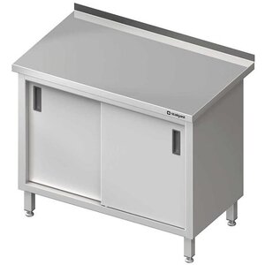 Stalgast Meuble de Travail Inox | Porte Coulissante | 1000x600x850(h)mm