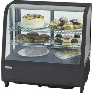 Stalgast Vitrine Réfrigérée Noire | 100 Litres |  682x450x675(h)mm