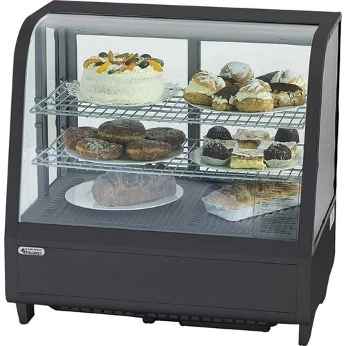 Stalgast Vitrine Réfrigérée Noire | 100 Litres |  682x450x675(h)mm