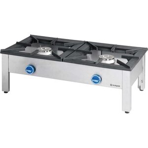 Stalgast Cuisinière Double | à Gaz | 2x9 kW |G30 (propane-butane) |1160x580x380mm(h)