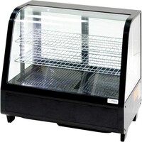 Vitrine Réfrigérée | de Comptoir | 100 Litres |Noir | Eclairage à LED| 682x450x675mm(h)