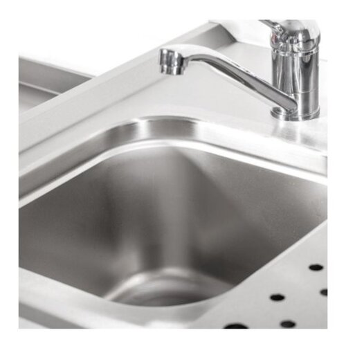 Stalgast Meuble pour Machine à Café | avec Egouttoir et Evier | 1500x700x(h)1000mm