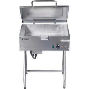 Stalgast Braisière Pivotante avec Couvercle INOX | 6,3 KW | 700x786x(h)912mm