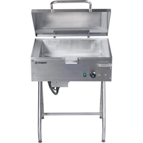 Stalgast Braisière Pivotante avec Couvercle INOX | 6,3 KW | 700x786x(h)912mm