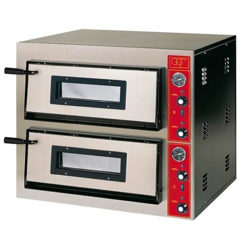 Stalgast Four à Pizza | E-Line | 2x 4 Pizzas 30cm | Ext. 900x735x(h)750mm | Int.610x610x(h)140mm