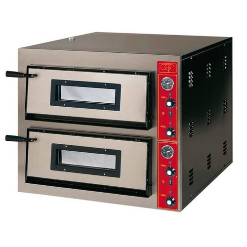 Stalgast Four à Pizza | E-Line | 2x 6 Pizzas 30cm | Ext. 900x1020x(h)750mm | Int. 610x910x(h)140mm