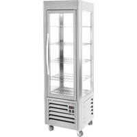 Vitrine Réfrigérée | 4 Côtés Debout | avec Etagères Fixées | 600x630x(h)1850mm | 360L