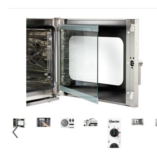 Bartscher Four | Cuisson à la vapeur mixte |890x815x635mm