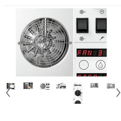 Bartscher Four | Cuisson à la vapeur mixte |890x815x635mm