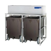 Bacs de Stockage | avec Chariots | 2x 108 kg