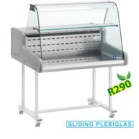 Comptoir Vitrine Réfrigérée | Vitre Bombée | 1500x930xh660 mm