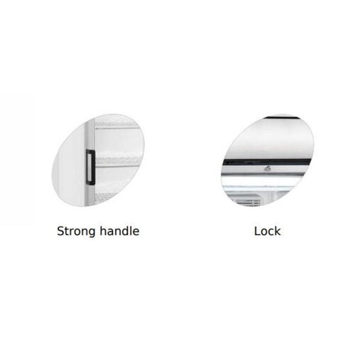 Diamond Vitrine Ventilée | T° Négatives | 380 Litres | avec Caisson Lumineux | 595x640x1980(h)mm