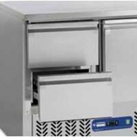 Kit Bloc Tiroirs | pour Ensemble Table Frigorifique | 1/2 + 1/2 h100mm