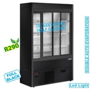 Diamond Vitrine Murale Réfrigéré | Ventilé | avec Portes Coulissantes en Verres | 1200x545xh1900mm Diamond Vitrine Murale Réfrigéré | Ventilé | avec Portes Coulissantes en Verres | 1200x545xh1900mm